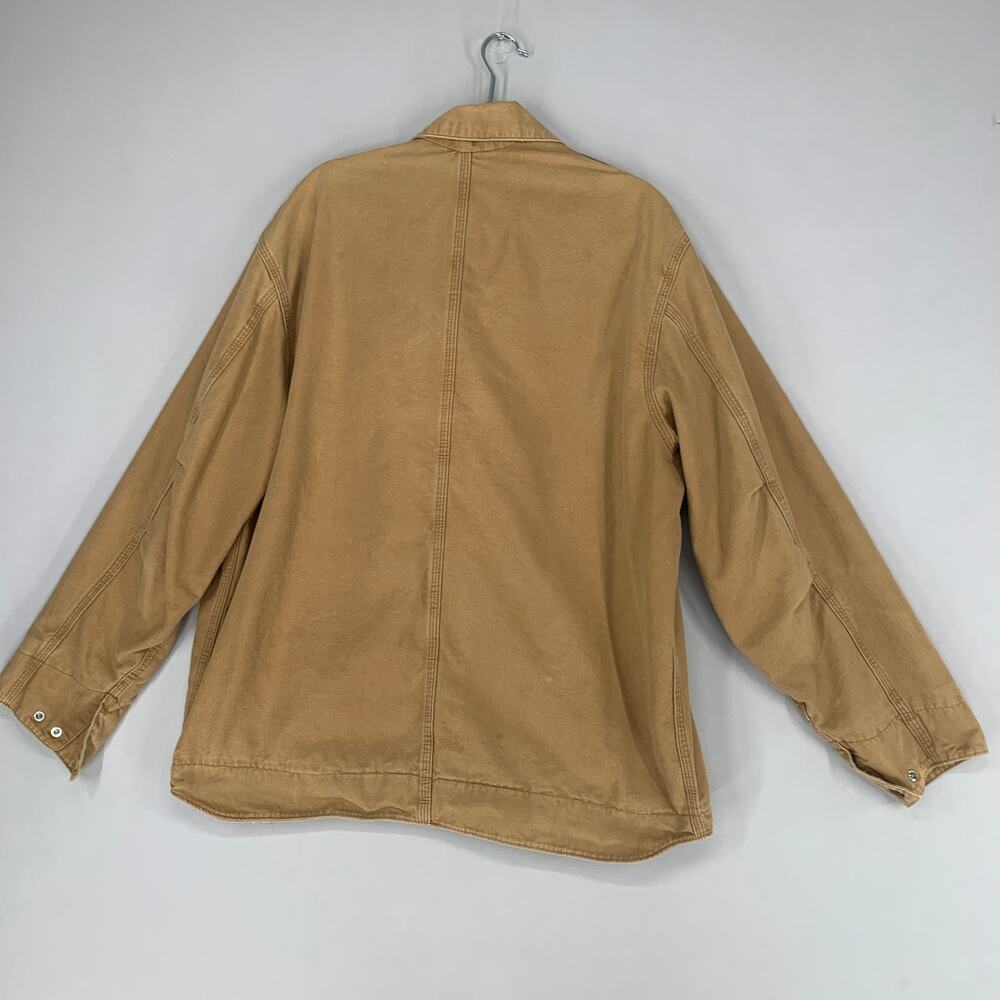 Carhartt Canvas Jacket Mens XL Brown Lined Bomber Work Full Zip Vintage 1990s - Picture 8 of 12